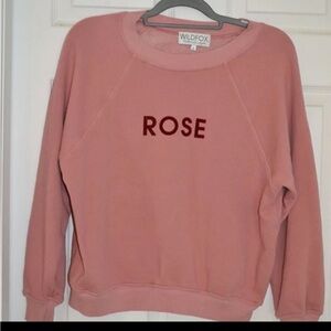 WildFox made in Los Angeles “Rose” small sweatshirt